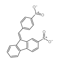 9H-Fluorene,2-nitro-9-[(4-nitrophenyl)methylene]- 结构式