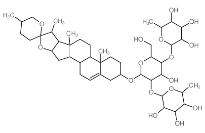薯蓣皂苷 结构式