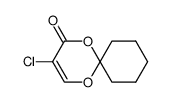 3-氯-1,5-二氧杂螺[5.5]十一碳-3-烯-2-酮 结构式