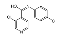 3-氯-N-(4-氯苯基)-4-吡啶甲酰胺 结构式