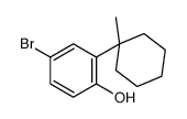 4-溴-2-(1-甲基环己基)苯酚 结构式