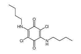 2,5-二(丁氨基)-3,6-二氯-2,5-环己二烯-1,4-二酮 结构式