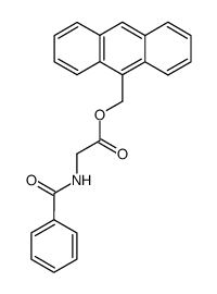 马尿酸-9-蒽甲酯 结构式