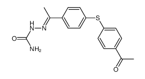2-(1-(4-((4-乙酰苯基)硫代)苯基)亚乙基)肼-1-甲酰胺 结构式