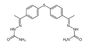 2,2'-((硫代双(4,1-亚苯基))双(乙烷-1-基-1-亚基))双(肼-1-甲酰胺) 结构式