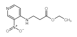 3-(3-硝基吡啶-4-基氨基)丙酸乙酯 结构式