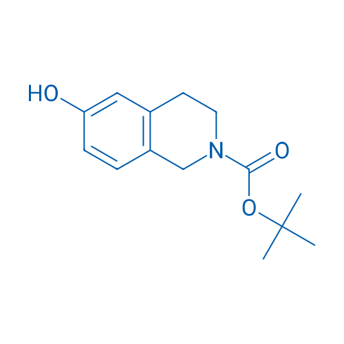 N-BOC-6-羟基-3,4-二氢异喹啉 结构式