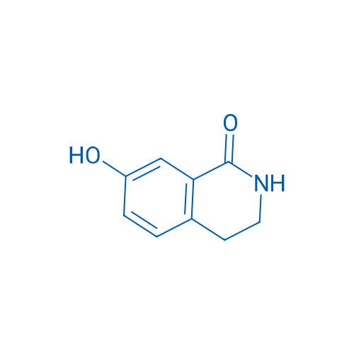 3,4-二氢-7-羟基-1(2H)-异喹啉酮 结构式