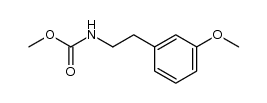 N-(methoxycarbonyl)-2-(3'-methoxyphenyl)ethylamine 结构式