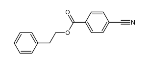 4-氰基苯甲酸-2-苯乙酯 结构式