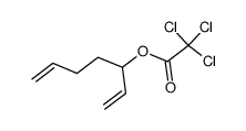 2,2,2-三氯乙酸-1-乙烯基-4-戊烯酯 结构式