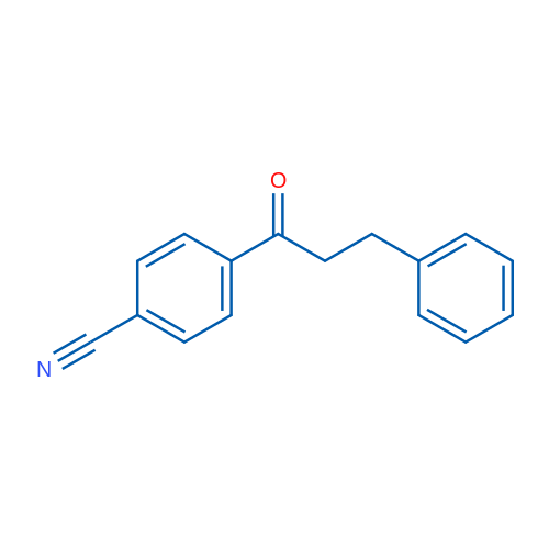 4-(3-苯基丙酰基)苯甲腈 结构式