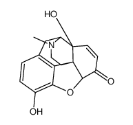 14-羟基吗啡-6-酮 结构式