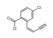 5-氯-2-(氯甲酰基)-顺式肉桂腈 结构式