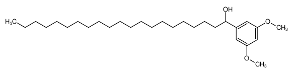 α-(3,5-二甲氧基苯基)二十一烷醇 结构式