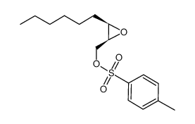 (2S,3R)-2,3-环氧壬-1-基对甲苯磺酸酯 结构式