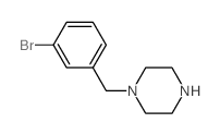 1-(3-溴苄基)哌嗪 结构式