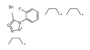 1-(2-氟苯基)-5-甲基-4-(三丁基锡烷基)-1H-1,2,3-三氮唑 结构式