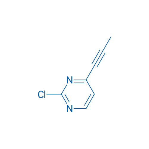 2-氯-4-(丙-1-炔-1-基)嘧啶 结构式