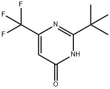 2-(叔丁基)-6-(三氟甲基)嘧啶-4-醇 结构式