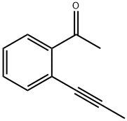 1-[2-(1-丙炔基)苯基]乙酮 结构式