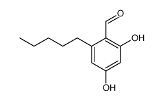 2,4-二羟基-6-戊基苯甲醛 结构式