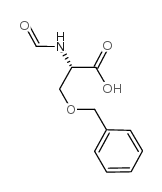 O-苄基-N-甲酰基-L-丝氨酸 结构式