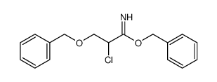 2-氯-3-(苯基甲氧基)丙亚氨酸苯甲酯 结构式