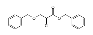 2-氯-3-(苯基甲氧基)丙酸苄酯 结构式