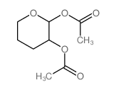2H-Pyran-2,3-diol,tetrahydro-, 2,3-diacetate 结构式