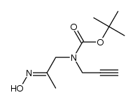 Carbamic acid, N-[2-(hydroxyimino)propyl]-N-2-propyn-1-yl-, 1,1-dimethylethyl ester 结构式