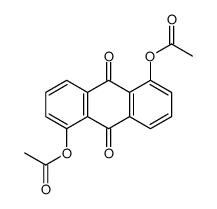 1,5-Diacetoxy-9,10-anthraquinone 结构式