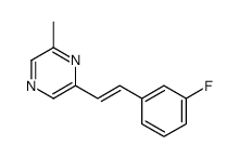 2-[(1E)-2-(3-氟苯基)乙烯基]-6-甲基吡嗪 结构式