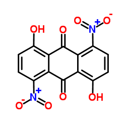 1,5-二羟基-4,8-二硝基蒽醌 结构式