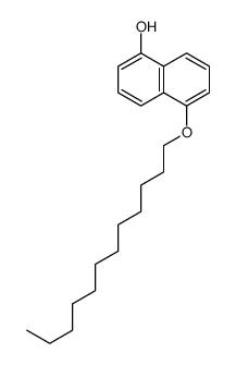 5-十二烷氧基-1-萘酚 结构式