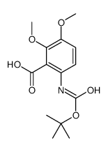6-(叔丁氧基羰基氨基)-2,3-二甲氧基苯甲酸 结构式