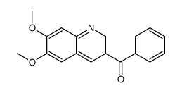 (6,7-二甲氧基喹啉-3-基)-苯基甲酮 结构式