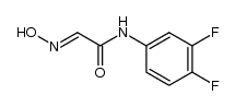 (2E)-N-(3,4-二氟苯基)-2-羟亚氨基乙酰胺 结构式