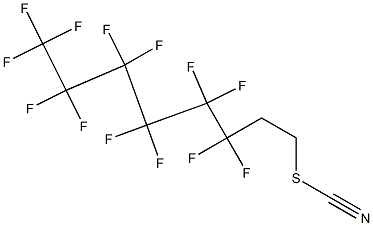 3,3,4,4,5,5,6,6,7,7,8,8,8-十三氟辛基硫氰酸酯 结构式