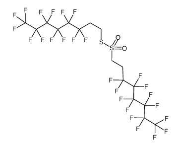 1-Octanesulfonothioic acid, 3,3,4,4,5,5,6,6,7,7,8,8,8-tridecafluoro-, S-(3,3,4,4,5,5,6,6,7,7,8,8,8-tridecafluorooctyl) ester 结构式