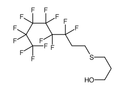 3-(3,3,4,4,5,5,6,6,7,7,8,8,8-十三氟辛硫基)丙-1-醇 结构式