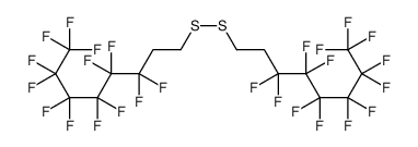 Disulfide, bis(3,3,4,4,5,5,6,6,7,7,8,8,8-tridecafluorooctyl) 结构式