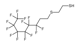 2-(3,3,4,4,5,5,6,6,7,7,8,8,8-十三氟辛硫基)乙硫醇 结构式