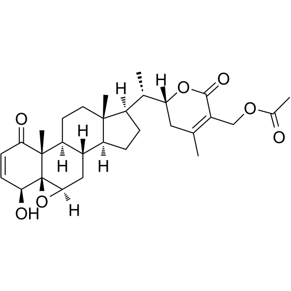 27-O-乙酰基-醉茄素A 结构式