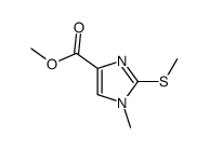 1-甲基-2-(甲硫基)-1H-咪唑-4-羧酸甲酯 结构式