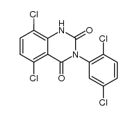 5,8-二氯-3-(2,5-二氯苯基)-1H-喹唑啉-2,4-二酮 结构式