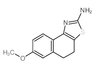 7-甲氧基-4,5-二氢萘并[1,2-D][1,3]噻唑-2-胺 结构式