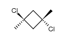 反-1,3-二氯-1,3-二甲基环丁烷 结构式