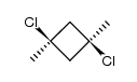 顺-1,3-二氯-1,3-二甲基环丁烷 结构式