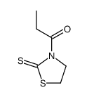 1-(2-硫酮-3-噻唑烷基)-1-丙酮 结构式